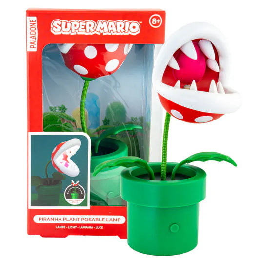 Paladone Decor Super Mario Mini Piranha Plant Posable Lamp