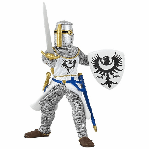 Papo Miniatures 39946 White Knight With Sword