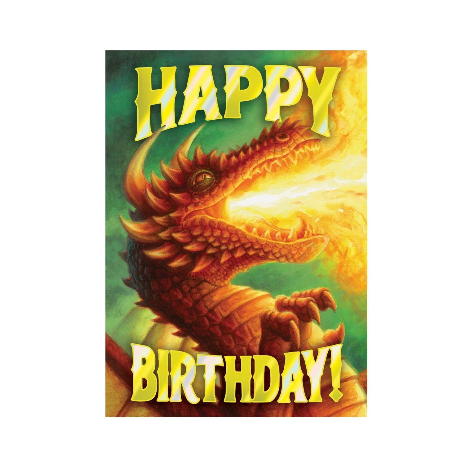 Peaceable Kingdom Gift Enclosure Cards Ferocious Dragon Foil Card