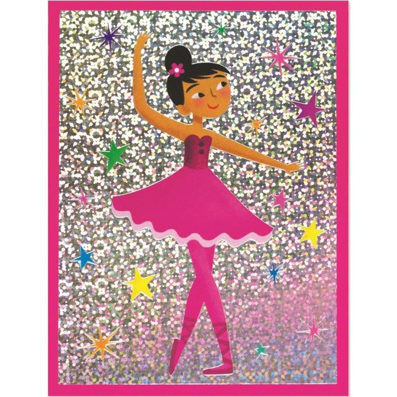 Peaceable Kingdom Mini Gift Enclosure Cards Ballerina Foil Gift Enclosure