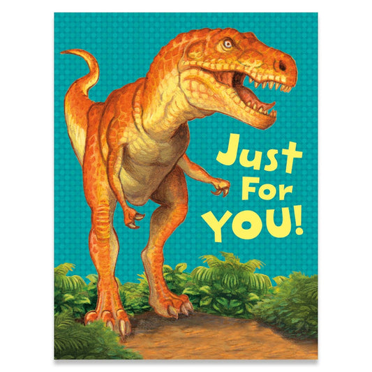 Peaceable Kingdom Mini Gift Enclosure Cards Just For You! T-Rex Foil Gift Enclosure