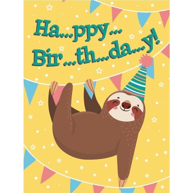 Peaceable Kingdom Mini Gift Enclosure Cards Sloth Gift Enclosure