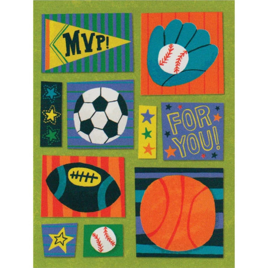 Peaceable Kingdom Mini Gift Enclosure Cards Sports Pattern Gift Enclosure