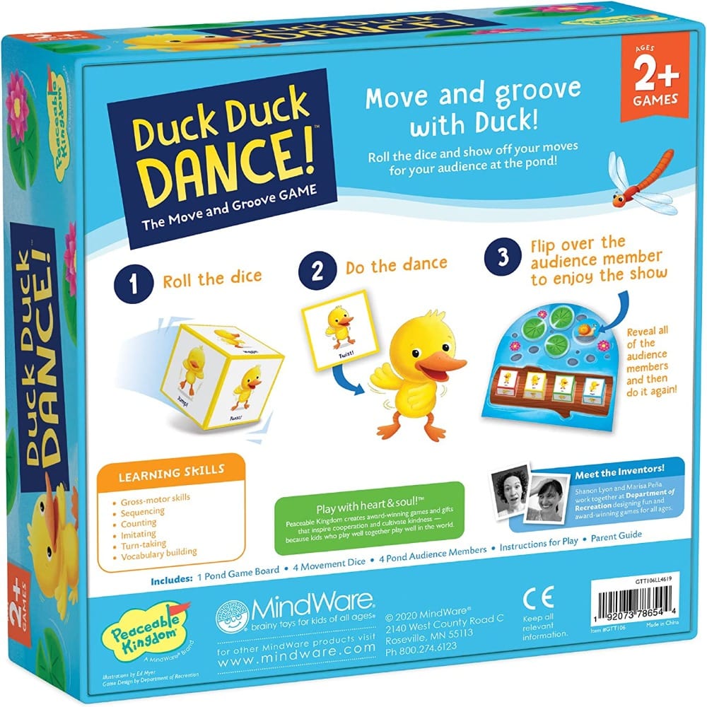 Peaceable Kingdom Physical Play Games Duck Duck Dance!