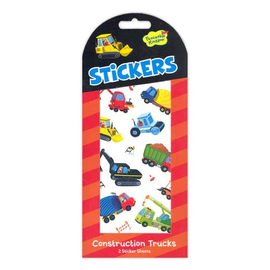 Peaceable Kingdom Stickers Construction Trucks Stickers