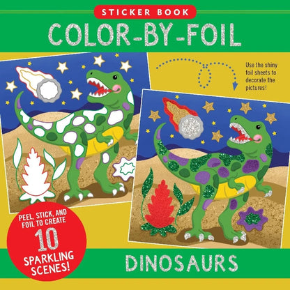Peter Pauper Press Coloring & Painting Books Color-By-Foil Sticker Book - Dinosaurs