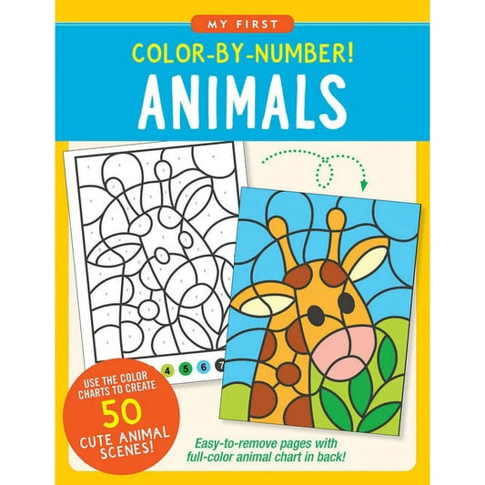 Peter Pauper Press Coloring & Painting Books Default My First Color-by-Number Animals