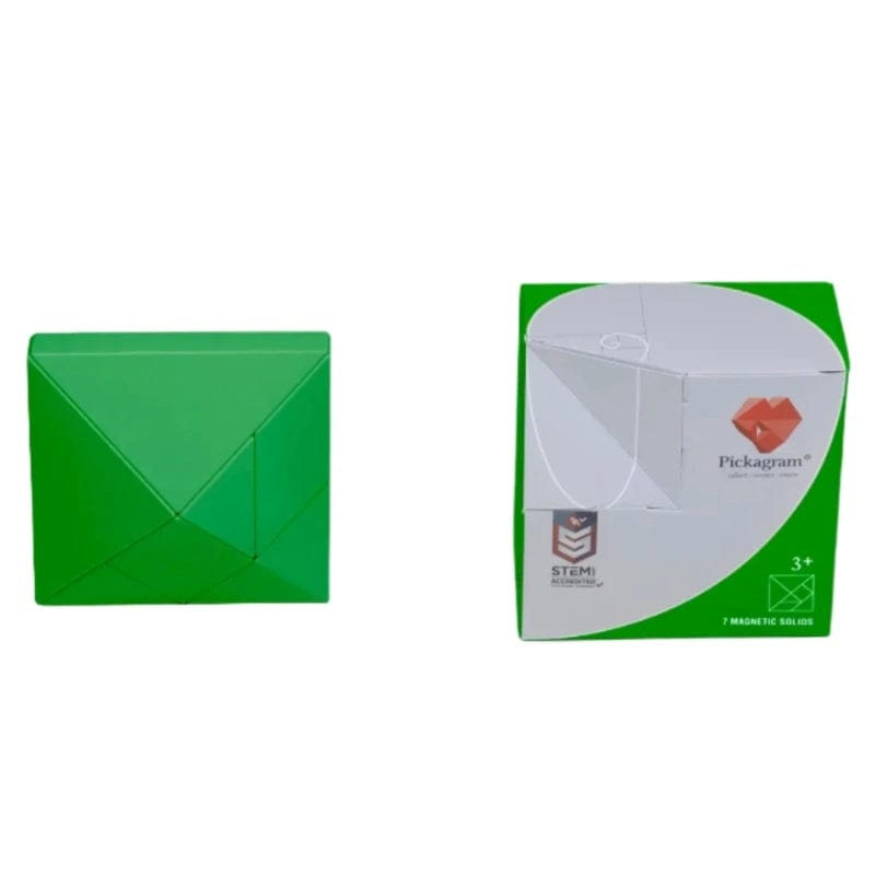 Pickagram Magnetic Puzzle Default Pickagram Magnetic 3D Art Puzzle: Green