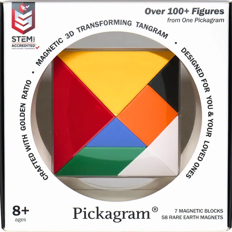 Pickagram Magnetic Puzzle Default Pickagram Magnetic 3D Art Puzzle: Multicolor