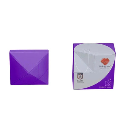 Pickagram Magnetic Puzzle Default Pickagram Magnetic 3D Art Puzzle: Purple (UPC)