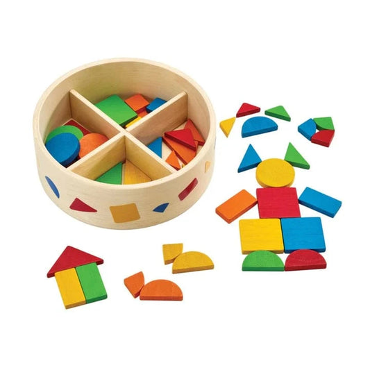 Plan Toys Educational Play Mosaic Board Container