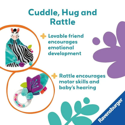 Play+ Infant Sensory Toys My First Snuggle Friend: Zebra