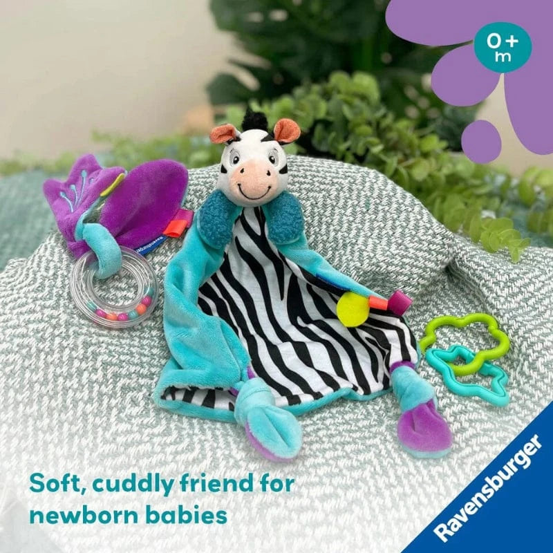 Play+ Infant Sensory Toys My First Snuggle Friend: Zebra