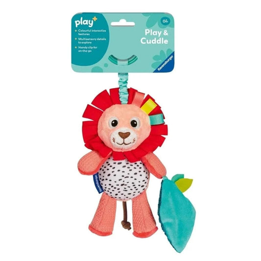Play+ Infant Sensory Toys Shake & Rattle Lion