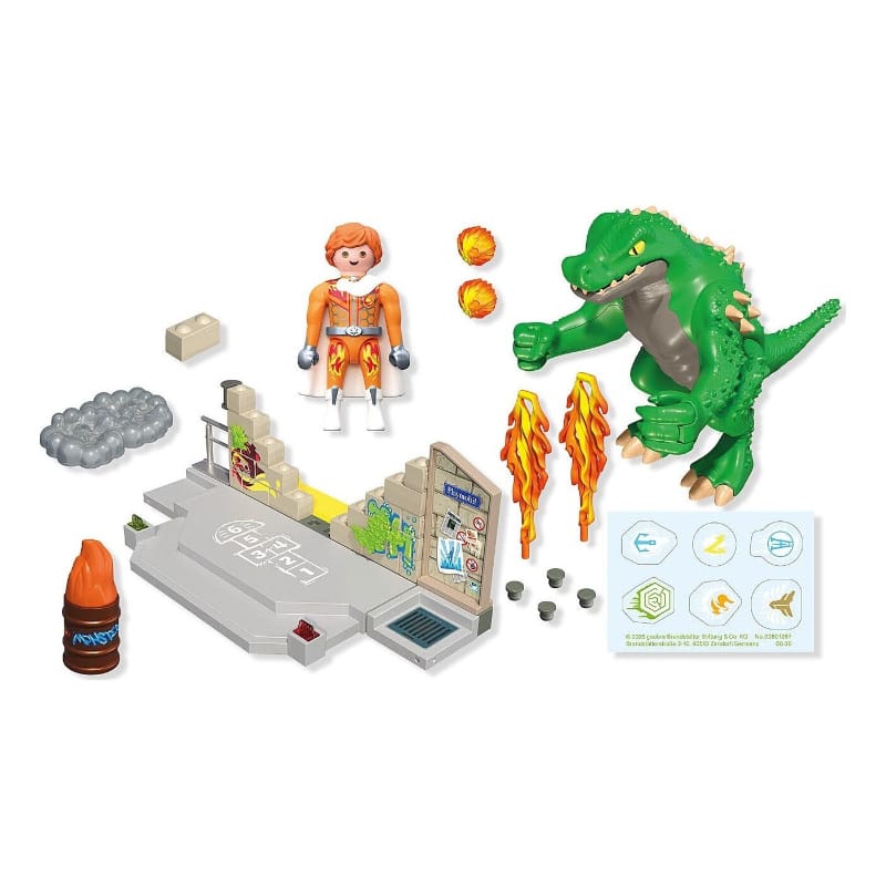 Playmobil Playmobil 71831 Hero Battle Against Giant Lizard