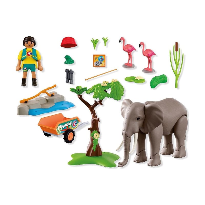 Playmobil Playmobil Animal & Friends 72068 Elephant with Zookeeper