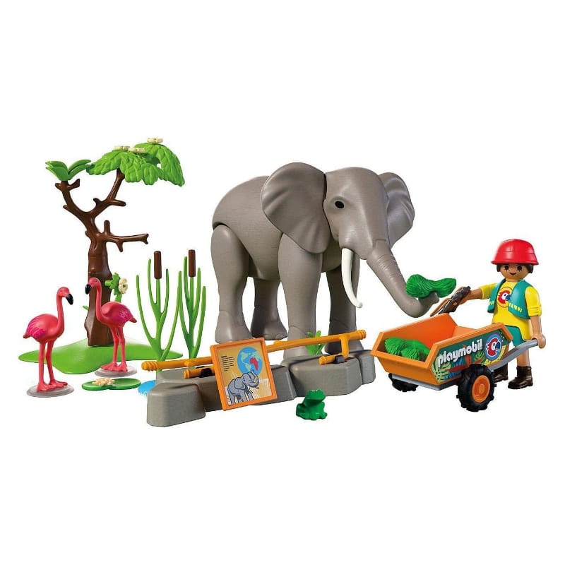 Playmobil Playmobil Animal & Friends 72068 Elephant with Zookeeper