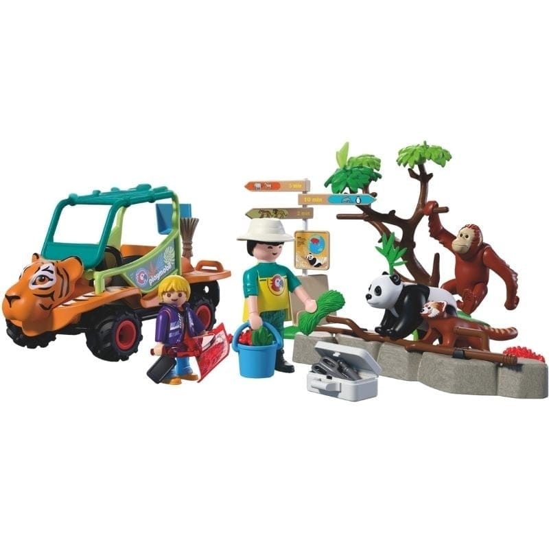 Playmobil Playmobil Animal & Friends 72072 Zookeeper with Vehicle