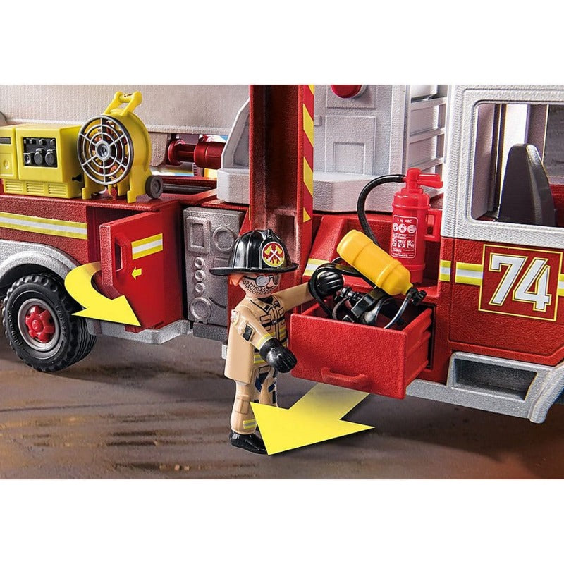 Playmobil Playmobil City Action 70935 City Action: Fire Engine with Tower Ladder