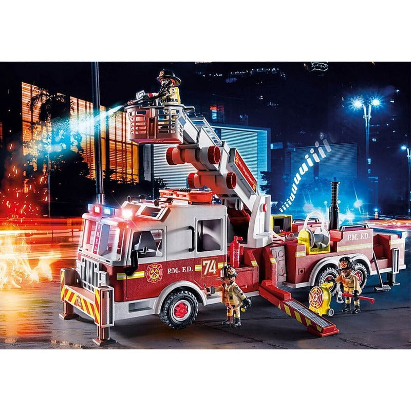 Playmobil Playmobil City Action 70935 City Action: Fire Engine with Tower Ladder