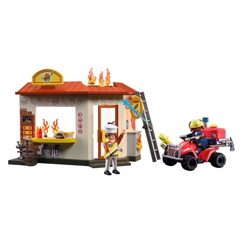 Playmobil Playmobil City Action 72195 Fire Quad with Burger Shop