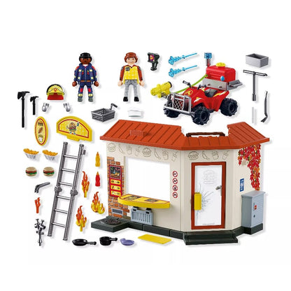 Playmobil Playmobil City Action 72195 Fire Quad with Burger Shop