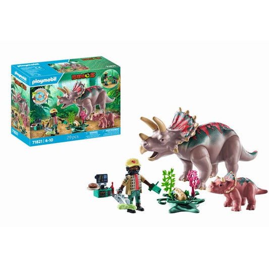 Playmobil Playmobil Dino Rise 71821 Dinos: Triceratops Family