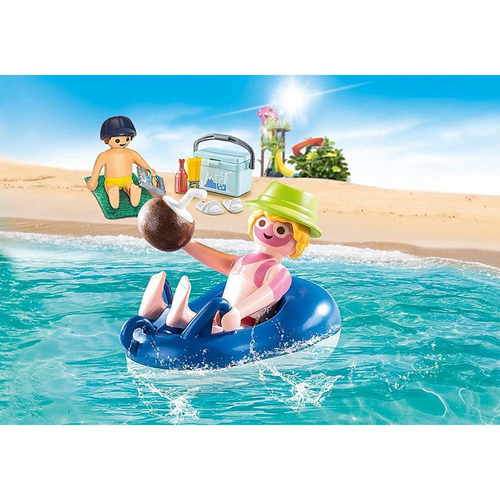 Playmobil Playmobil Family Fun 70112 Sunburnt Swimmer and Beach Gear