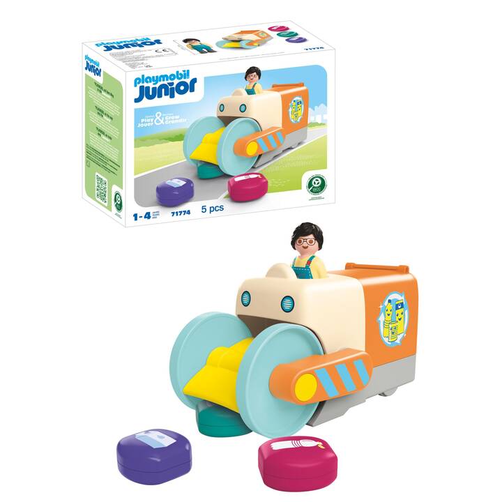 Playmobil Playmobil Junior 71774 Junior: Push & Grab Garbage Collector