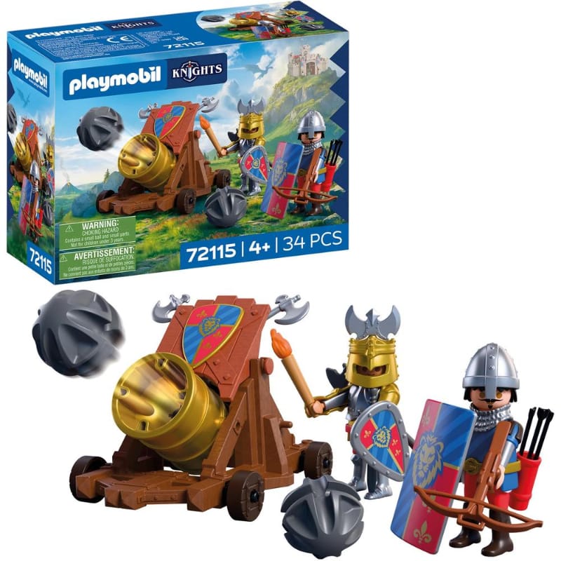 Playmobil Playmobil Knights 72115 Lion Knights with Battle Cannon