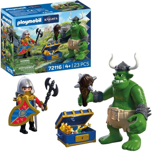 Playmobil Playmobil Knights 72116 Troll with Lion Knight Treasure