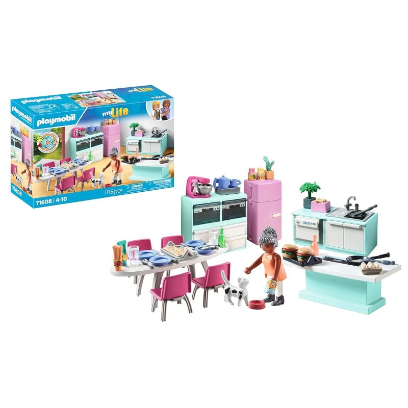 Playmobil Playmobil My Life 71608 Living House - Kitchen with Dining Table