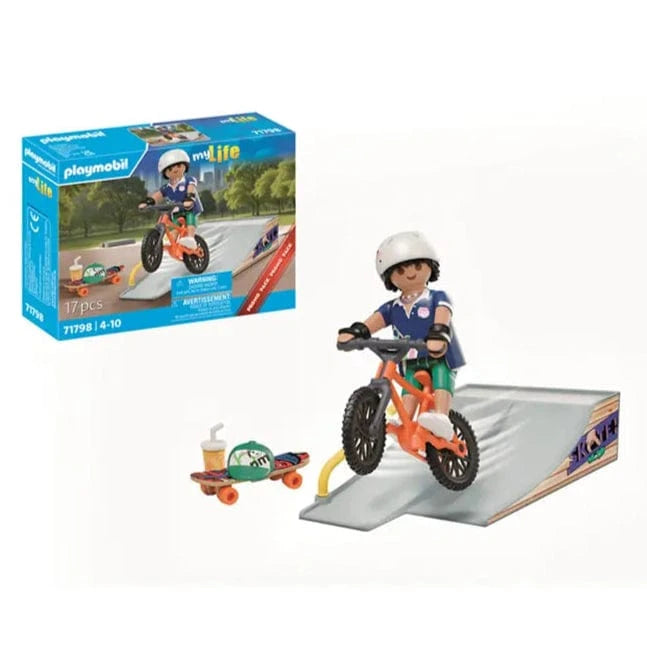 Playmobil Playmobil My Life 71798 Skateboarder with Ramp