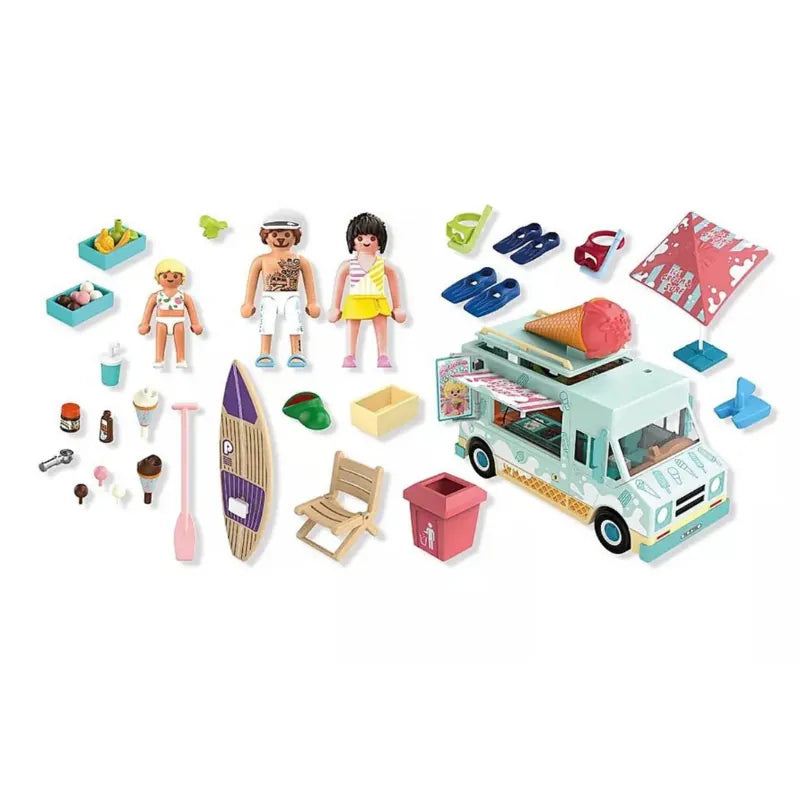 Playmobil Playmobil My Life 71904 Ice Cream Truck with Surf Shop