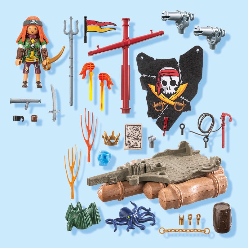 Playmobil Playmobil Pirates 71794 PIrate Raft with Treasure