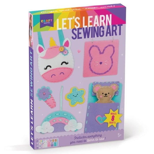PlayMonster Art & Craft Activity Kits Craft-tastic: Let's Learn Sewing Art
