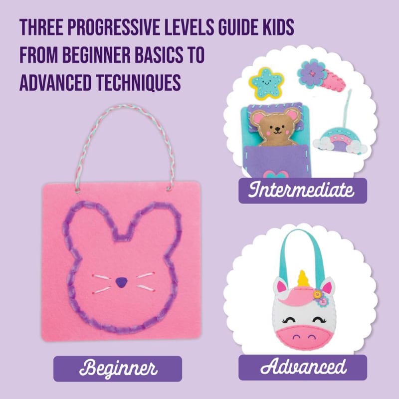 PlayMonster Art & Craft Activity Kits Craft-tastic: Let's Learn Sewing Art