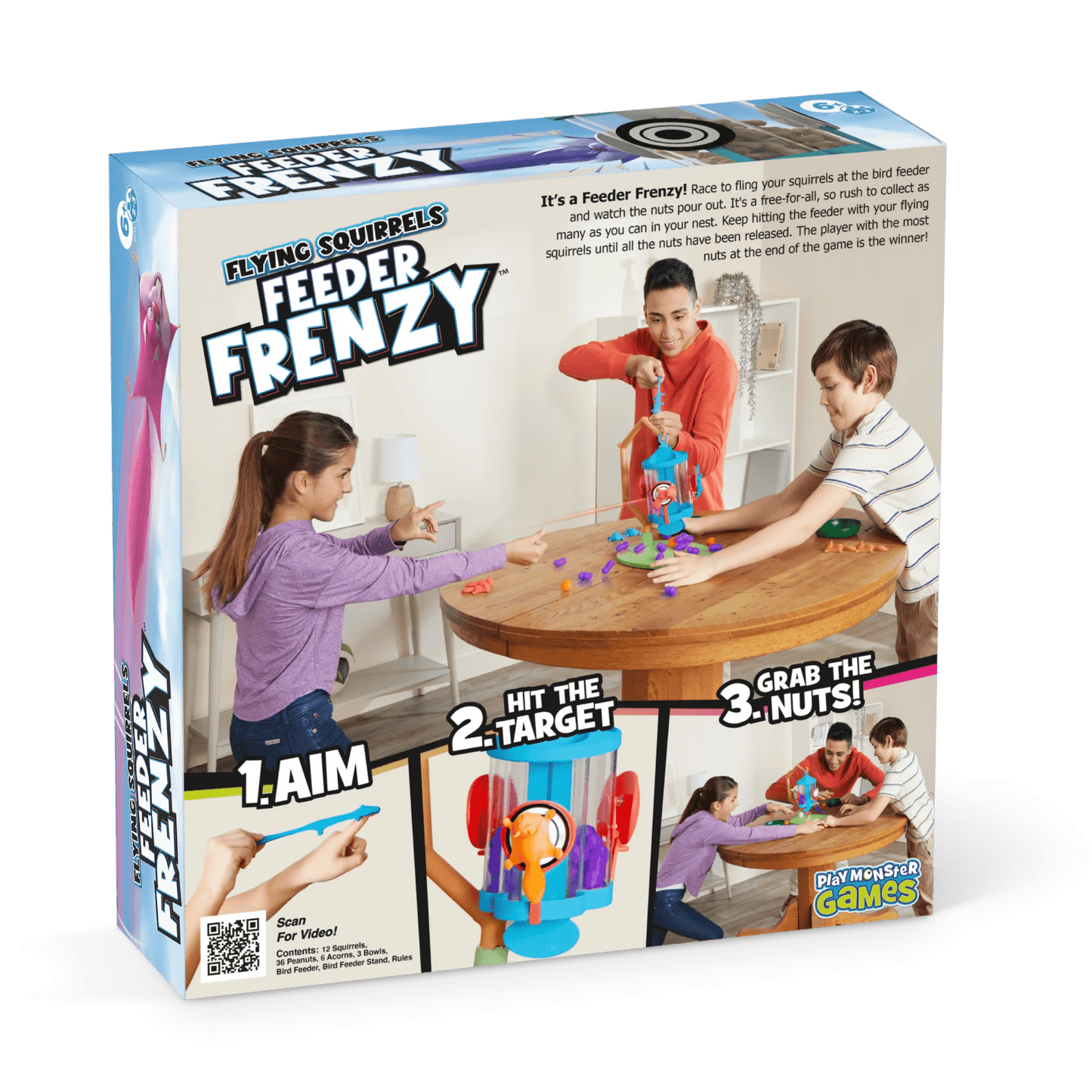 PLAYMONSTER Physical Play Games Default Flying Squirrels Feeder Frenzy