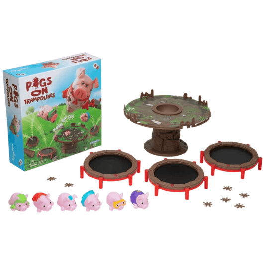 PLAYMONSTER Physical Play Games Pigs on Trampolines