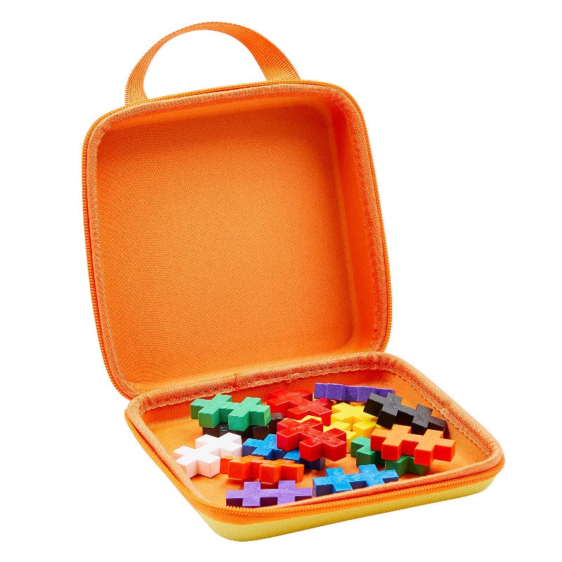 Plus-Plus Construction Plus Plus - Big Yellow Travel Case w/15 Pieces
