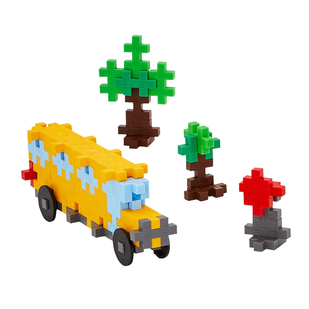 Plus-Plus Construction Plus Plus Tube - School Bus