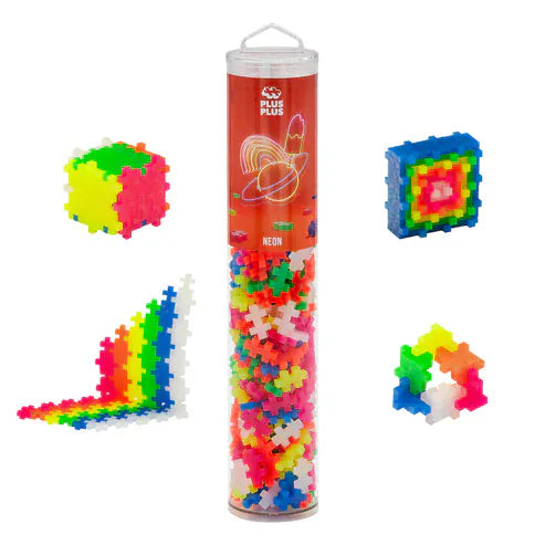 Plus Plus USA Construction Plus Plus Tube - 240 Piece Neon