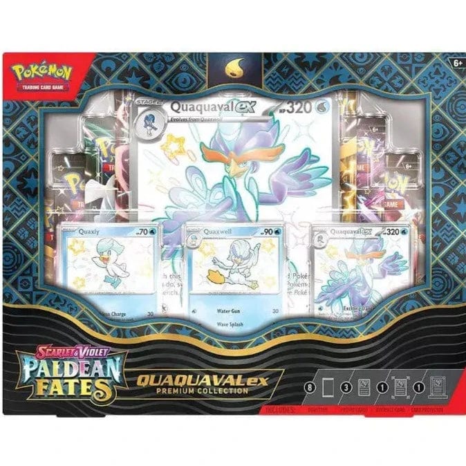 Pokemon Trading Card Games Default Pokémon: Paldean Fates Quaquaval or Skeledirge ex Collection (Assorted Styles)