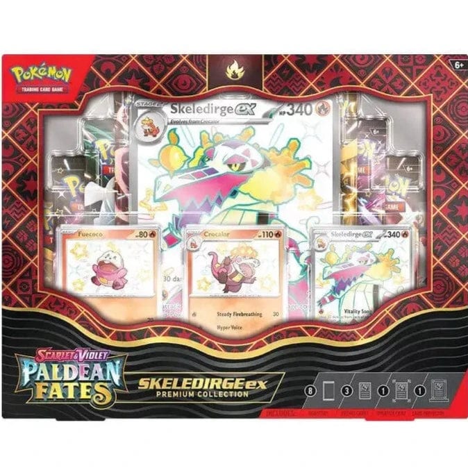 Pokemon Trading Card Games Default Pokémon: Paldean Fates Quaquaval or Skeledirge ex Collection (Assorted Styles)