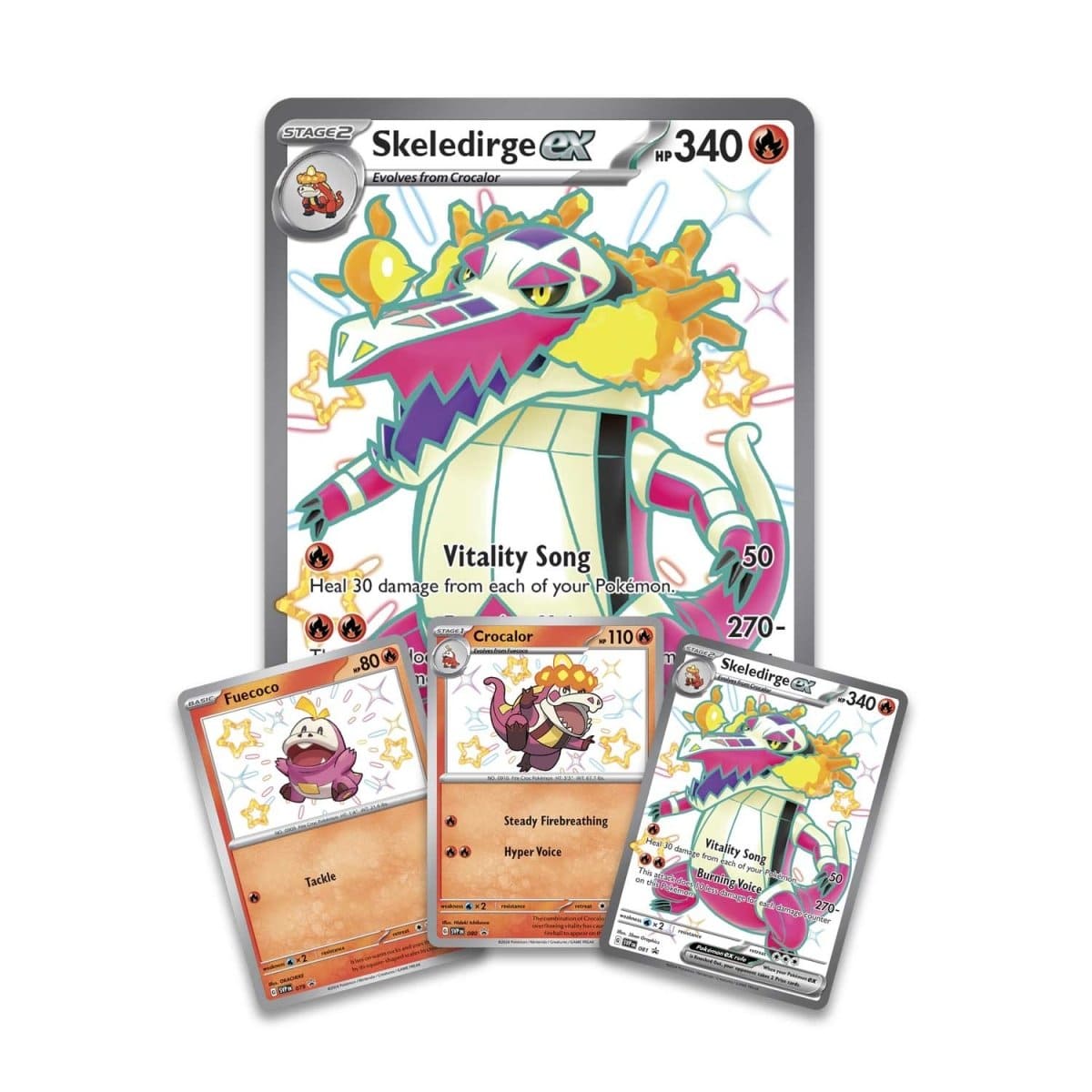 Pokemon Trading Card Games Default Pokémon: Paldean Fates Quaquaval or Skeledirge ex Collection (Assorted Styles)