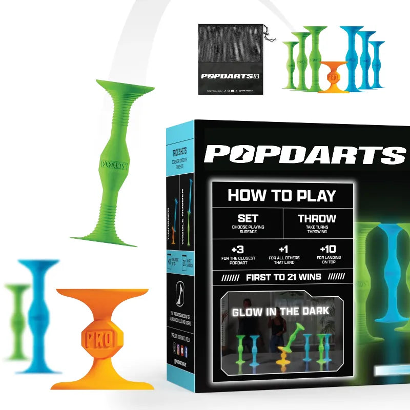 Popdarts Physical Play Games Popdarts Pro Pack - Blue & Green GLOW