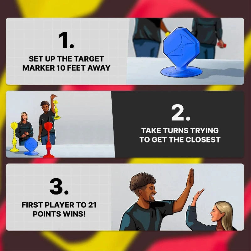 PopDarts Physical Play Games PopDarts: Rookie Pack - Red & Yellow
