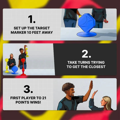 PopDarts Physical Play Games PopDarts: Rookie Pack - Red & Yellow