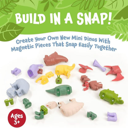 Popular Playthings Construction Default Mini Mix or Match Dinosaurs Deluxe