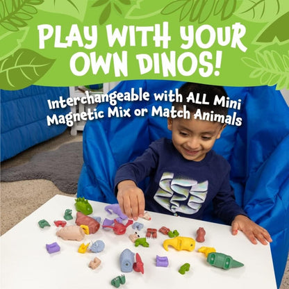 Popular Playthings Construction Default Mini Mix or Match Dinosaurs Deluxe